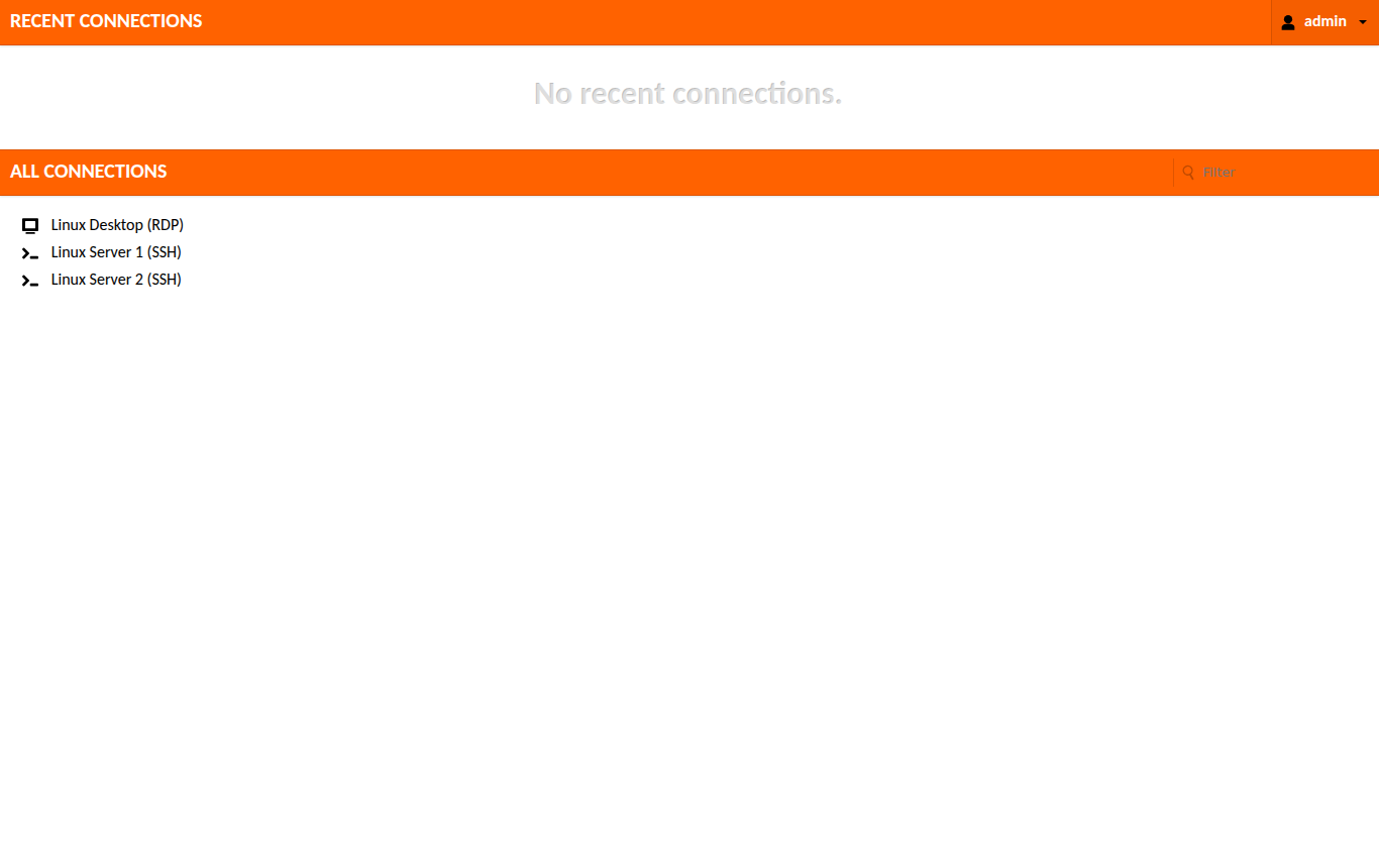 Themed connection list